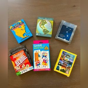 6/$30 Card Game Set Something for Everybody History Geography Math Astronomy Eco